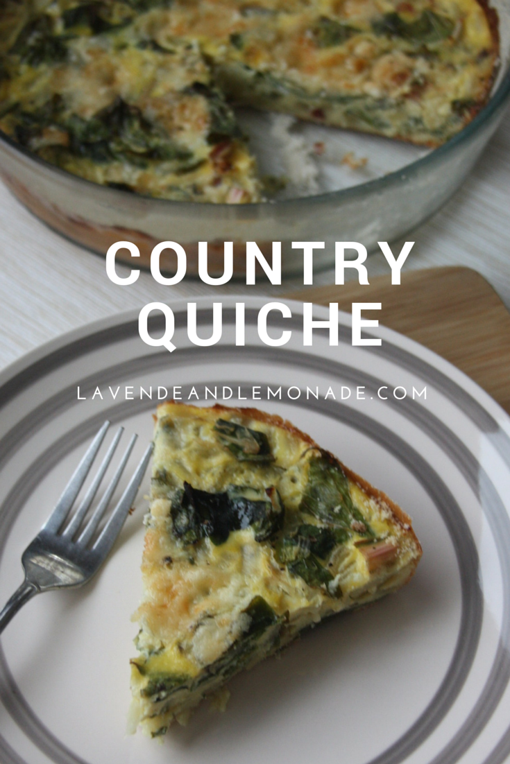 Country Quiche Lavende and Lemonade