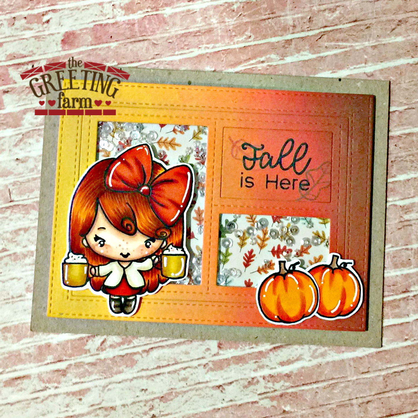 Happy Scrapper: The Greeting Farm + Simon Says Stamps= Pumpkin Spice It Up