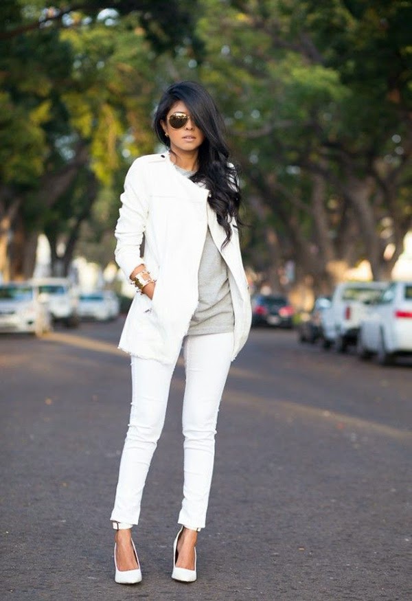 10 Tips dan Trik Fashion  Cantik Memakai Celana  Jeans  Putih  