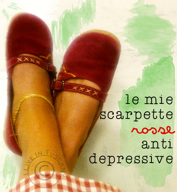 io, il rosso e le mie scarpette anti depressive....