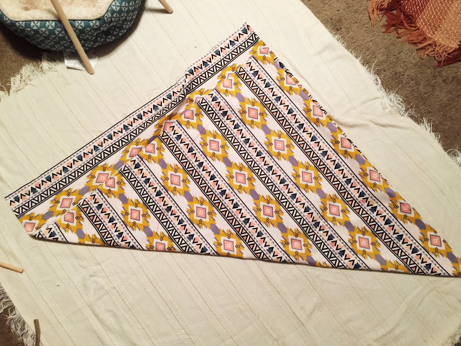 diy pee tee bed cat fabric slice marked pizza should cut