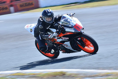 Motorcycle riders get to experience racing