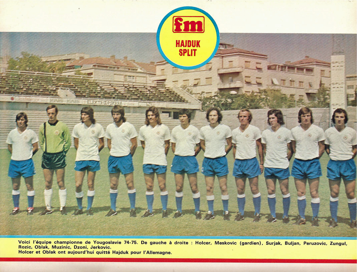 Botões para Sempre Hrvatski Nogometni Klub Hajduk Split 1975 Croácia
