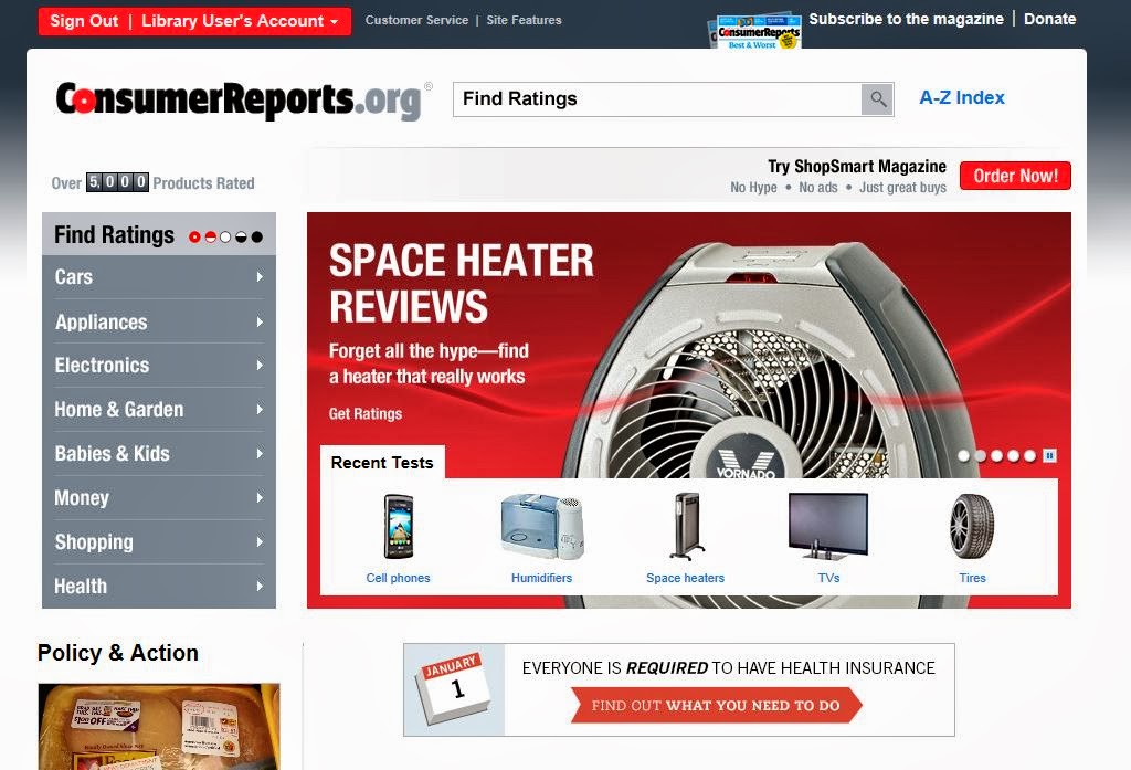 What I Learned Today Who Knew Free Access to Consumer Reports via