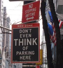 don't even think of parking here - New York