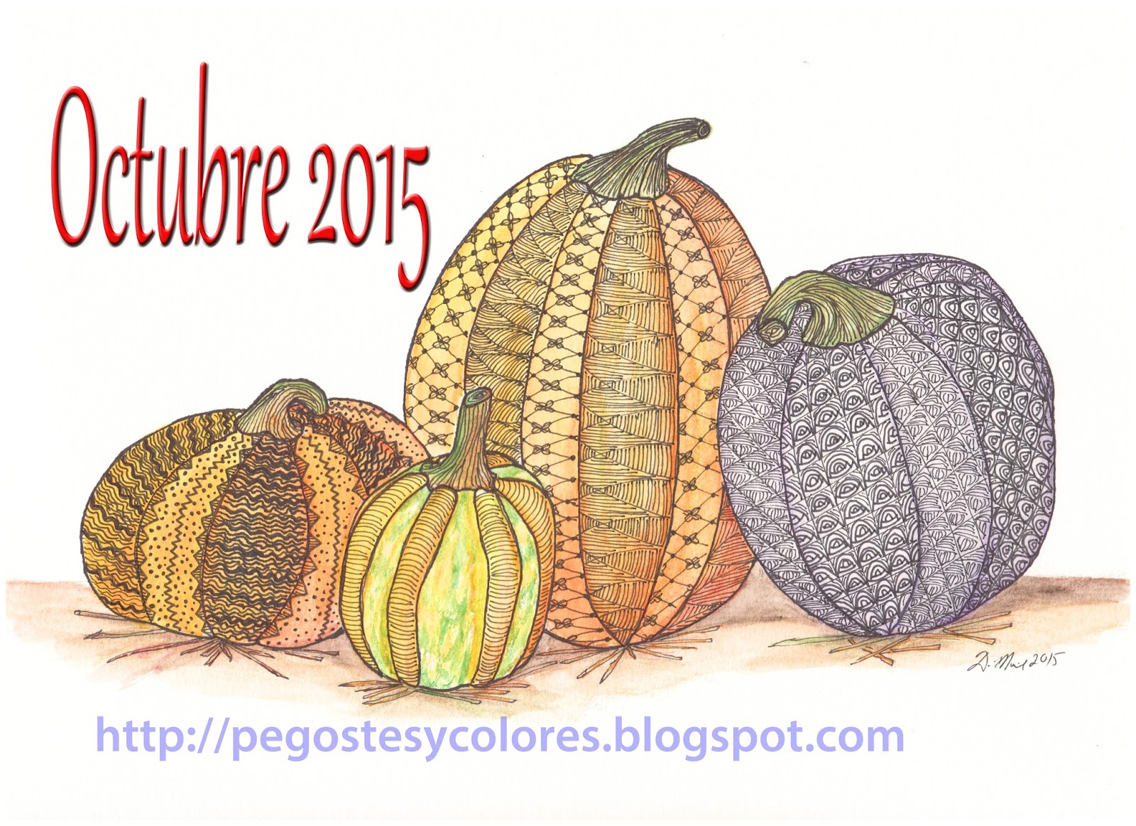 Pegostes y Colores: Portada de Octubre 2015
