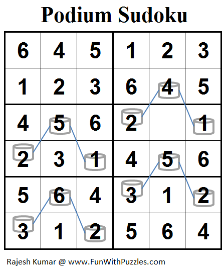 Podium Sudoku (Mini Sudoku Series #78) Solution