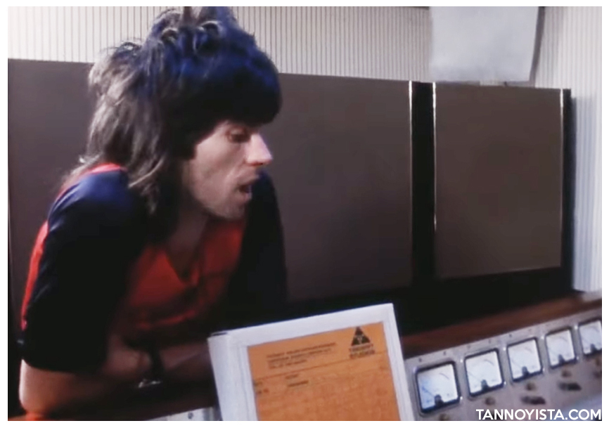 Keith Richards and the original Trident Studios Lockwood Major speakers