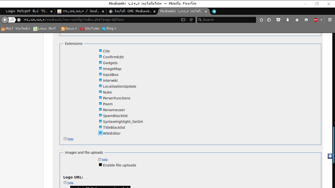 Extension parser