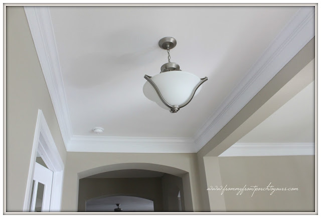 Farmhouse Foyer- Builder Grade Light-From My Front Porch To Yours