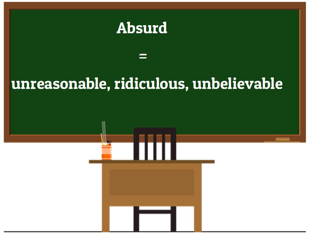 Kata absurd dan turunannya dalam bahasa Inggris beserta artinya