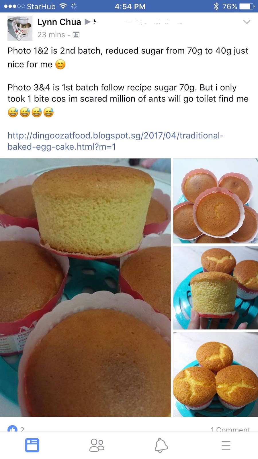 Miki's Food Archives Traditional Baked Egg Cake 老式鸡蛋糕（烘烤）