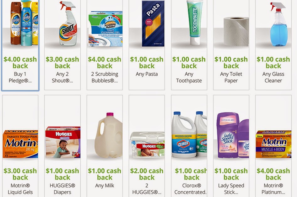 Coupons rabais SNAP Pledge, Glade, Huggies