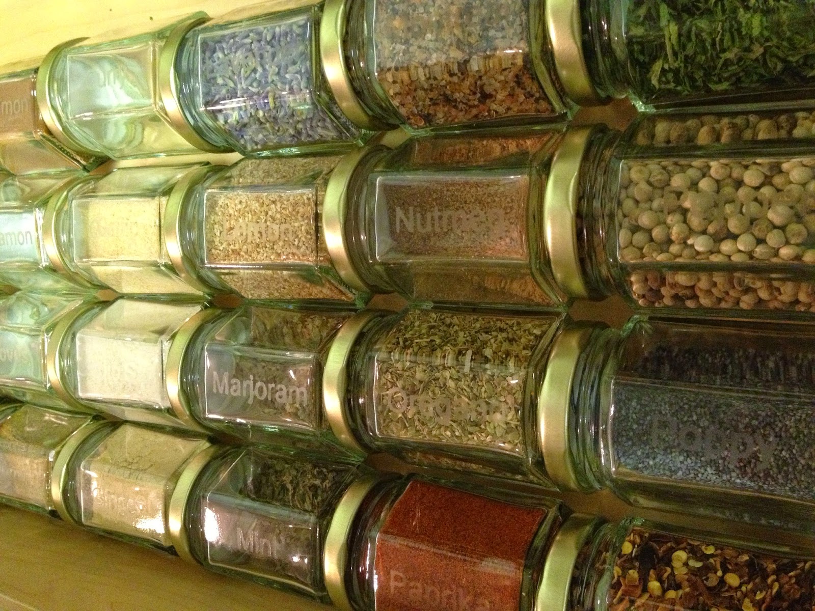 created blissfully Spice Jars