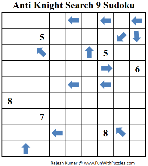 Anti Knight Search 9 Sudoku (Daily Sudoku League #221)
