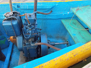 Diesel Engine of the motorized boat."Nayan Sagar".