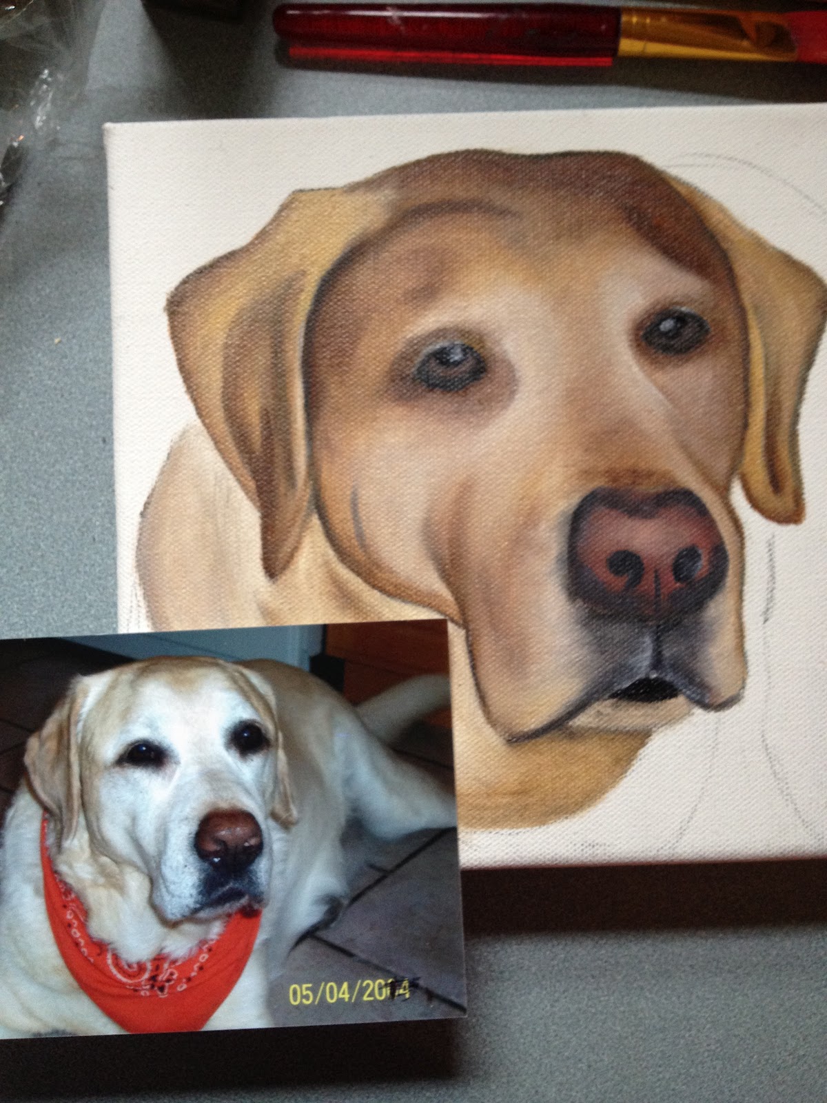 See Molly Create: Dog Portrait Tutorial