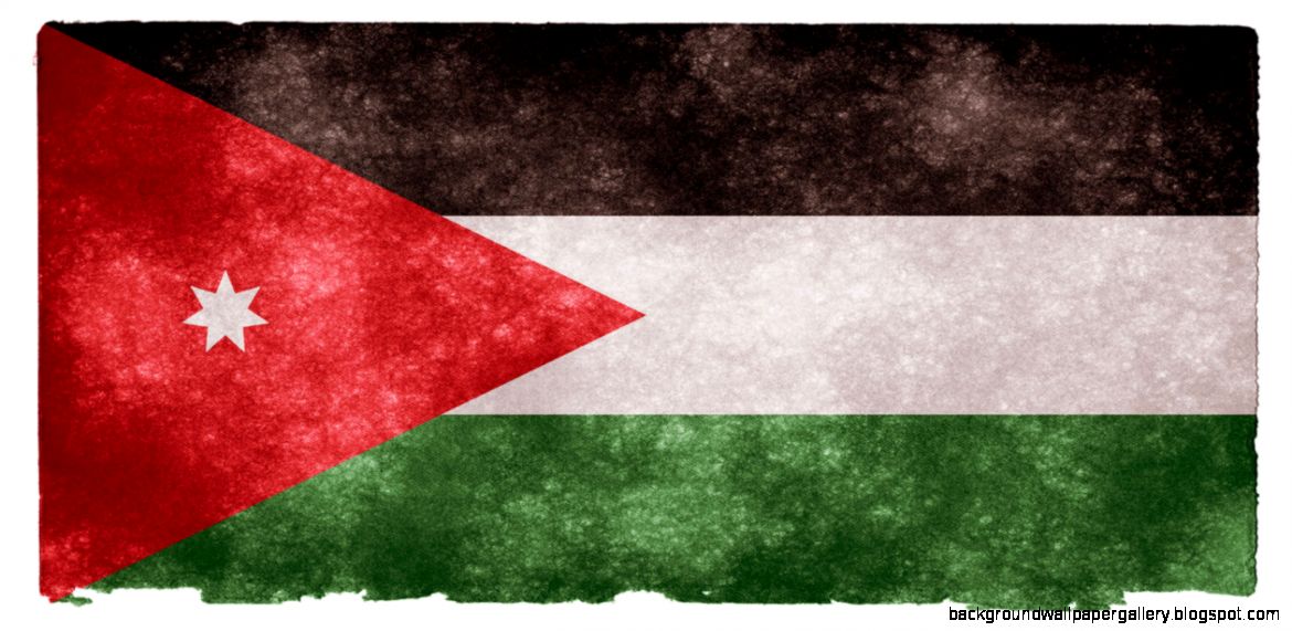 Wallpaper flag of Jordan