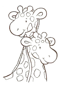 jirafas para colorear