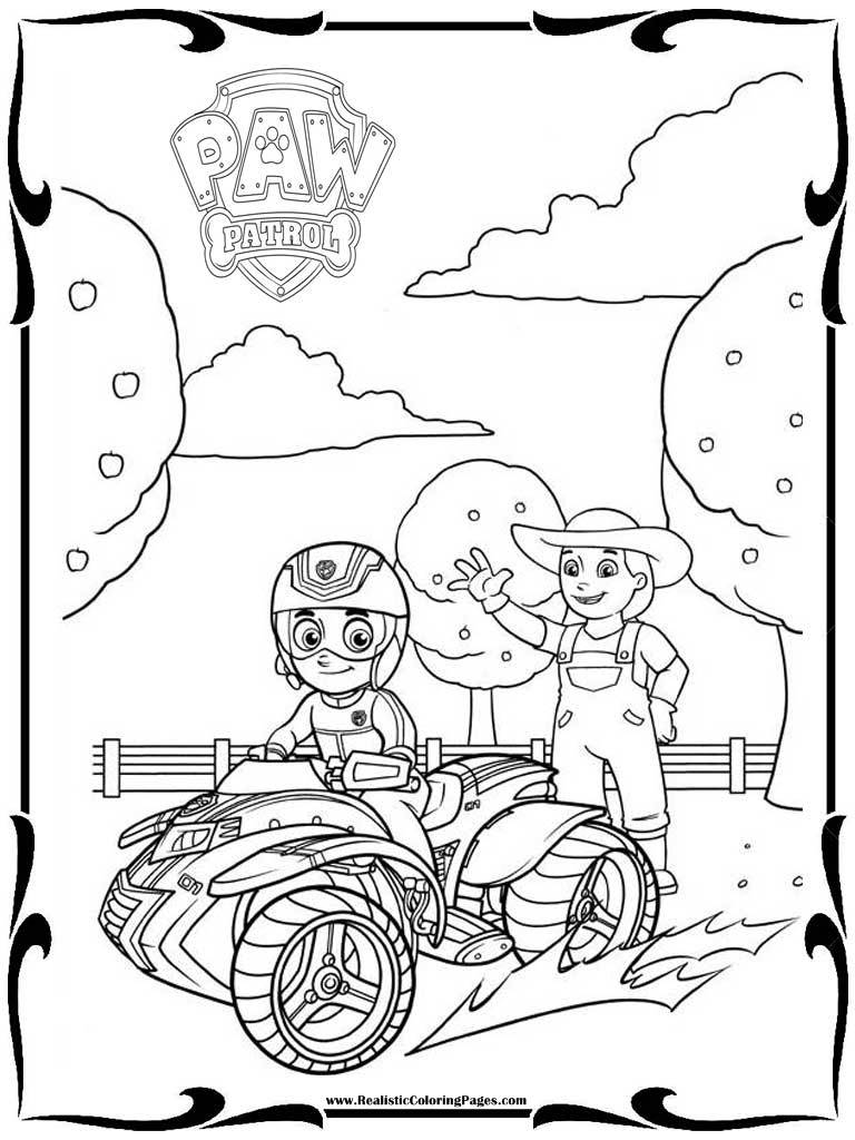 Paw Patrol Coloring Pages Free 28 Images Realistic Vehicles