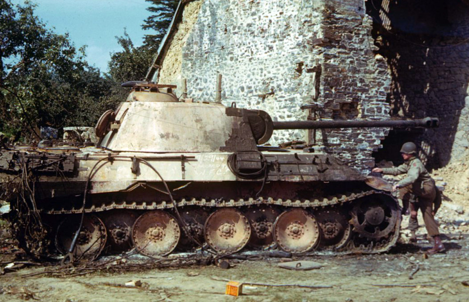 Танк пантера Франция 1944