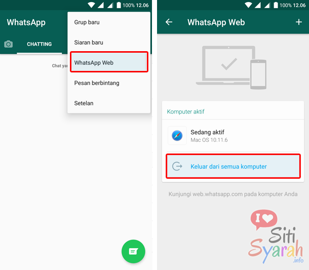 cara logout whatsapp web dari jarak jauh