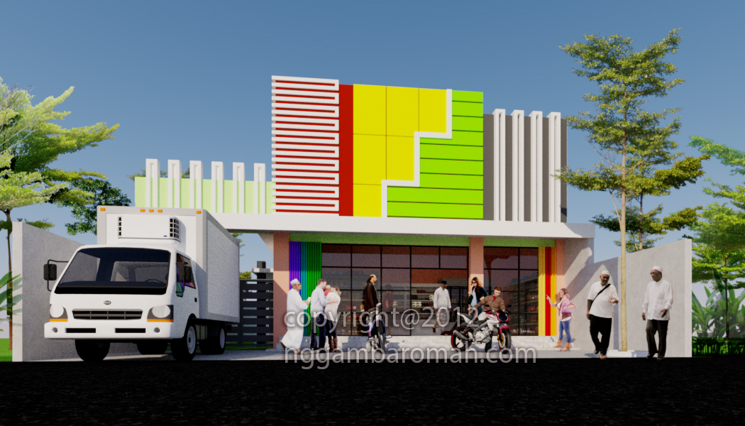 Desain Rumah Toko (Ruko) 1 Lantai di Blitar, Agus Suparjiono