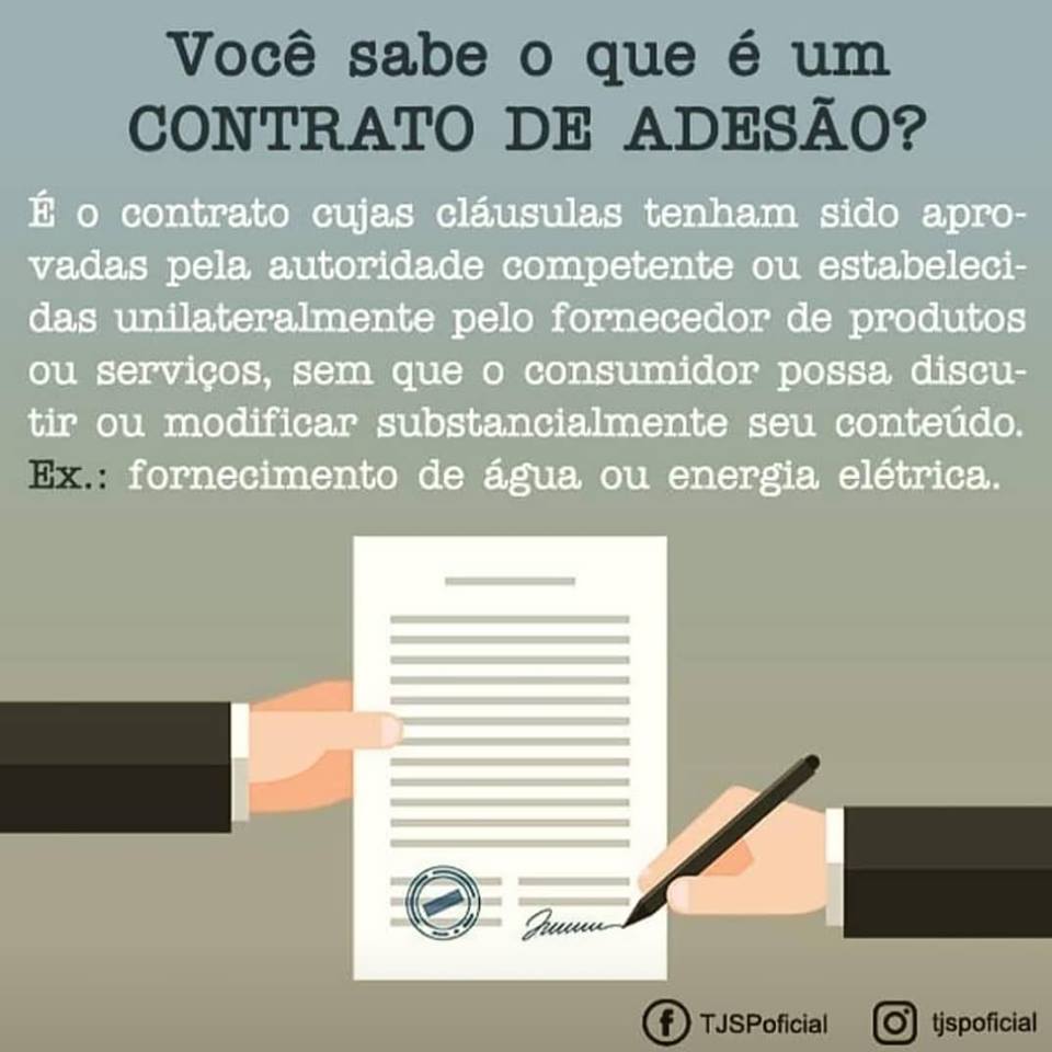 Conhecimento além da sala de aula Contrato de adesão