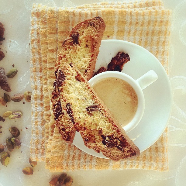 kayla marie's kitchen Fig, Pistachio & Dark Chocolate biscotti