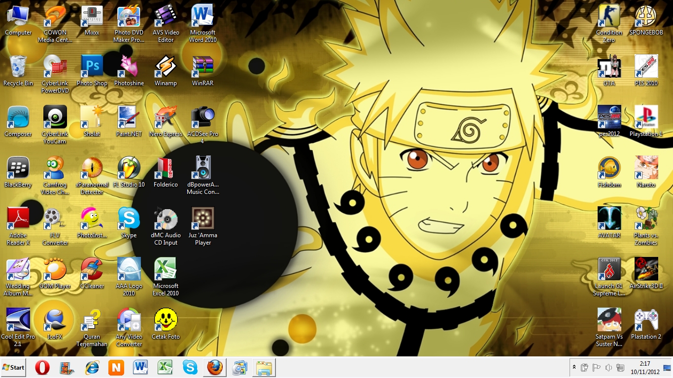 Menu Download Naruto Kyuubi Theme For Windows 7