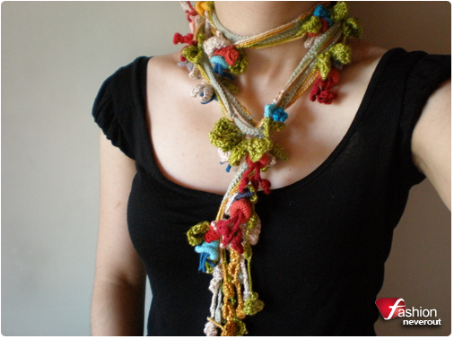 best trend fashion 2012: Knitted Necklace Scarf Accessories from ...