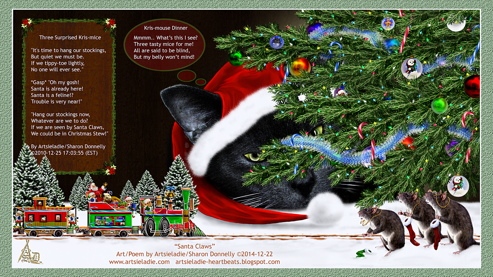 Christmas art/poems by/copyrighted to Artsieladie