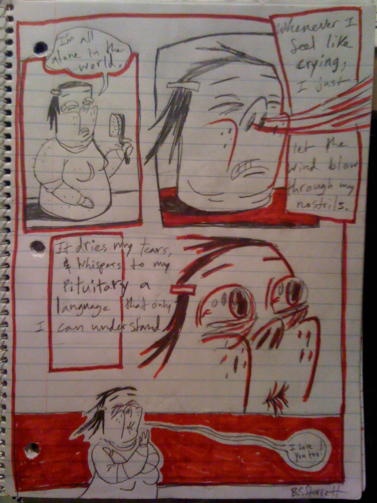 Notebook Comics etc by Haircut Swelch Notebook Comic 1 It Dries My