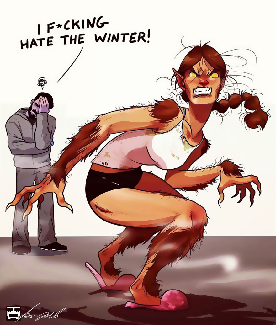 Man Draws Funny Comics Illustrating Everyday Life With His Partner - Winter Is Here