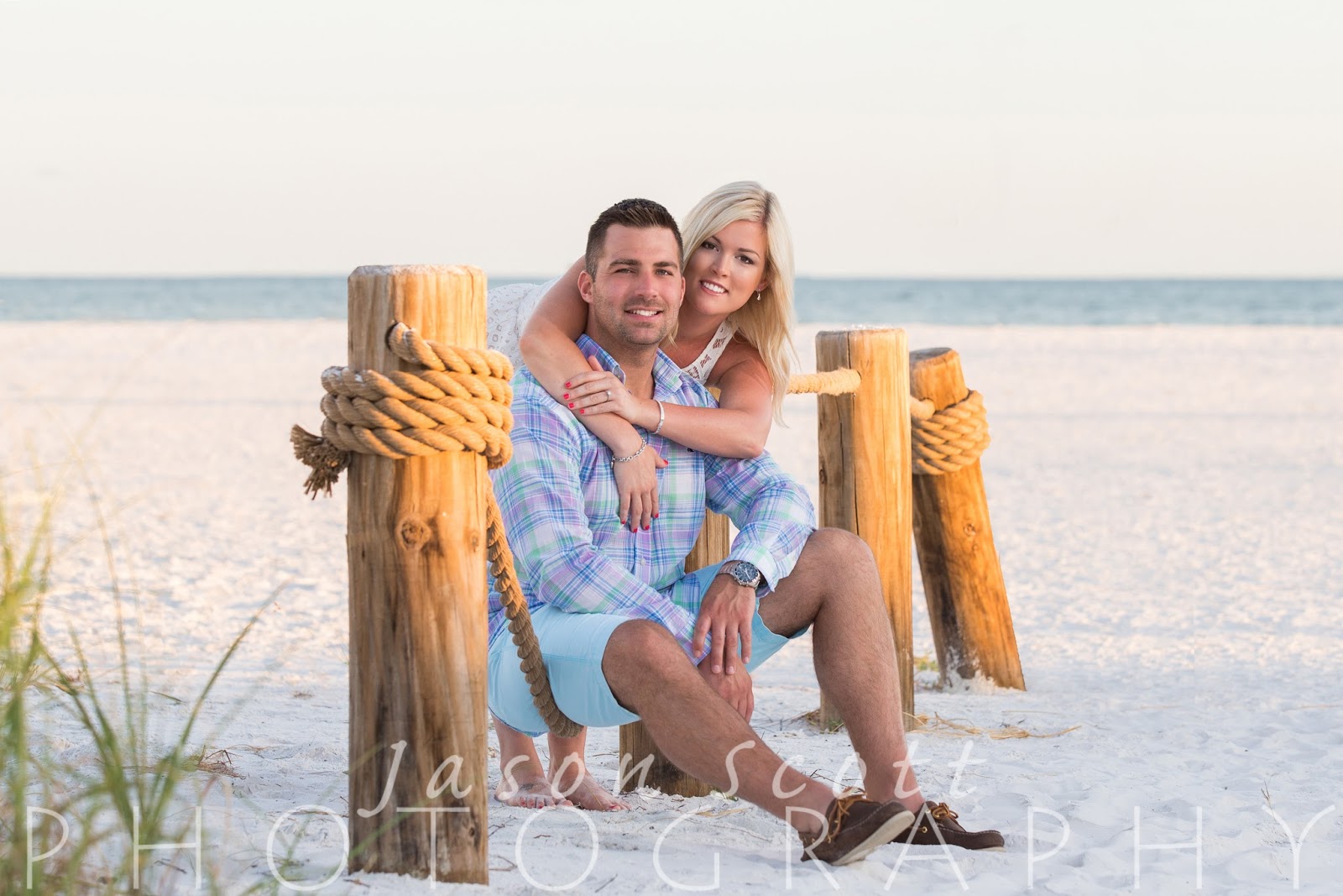 Siesta Key Engagement and Couples Photos on the Beach Zach and Jessica Jason Scott Photography