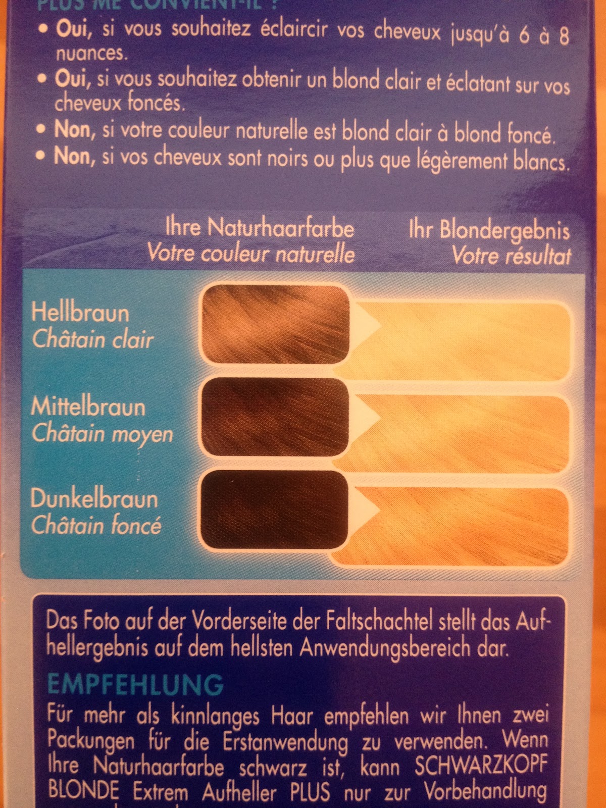 stärkste blondierung