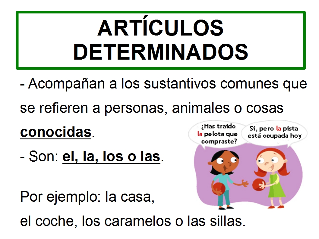 Tercero de Primaria EL ARTÍCULO Tercero de Primaria EL ARTÍCULO