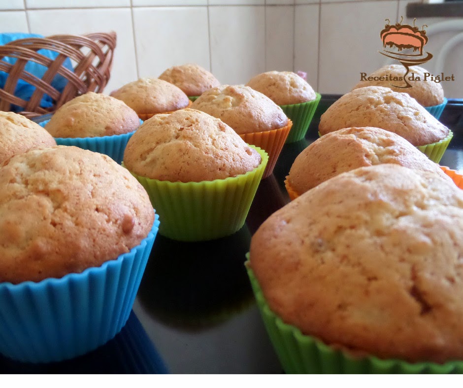 Receitas da Piglet Muffins de Banana e Manteiga de Amendoim