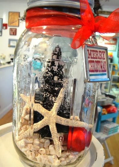 Christmas Beach Jars