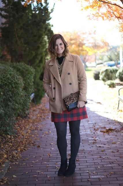 holiday style, how to wear a pea coat, pattern mixing