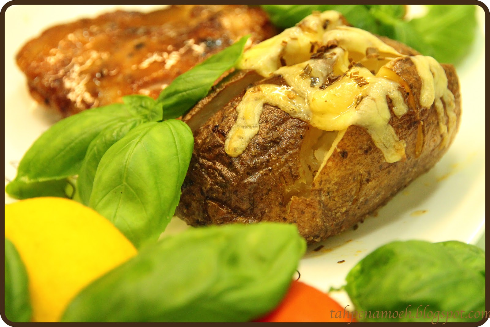 Kitchentinker Grilled Chicken Chop with Jacket Potatoes