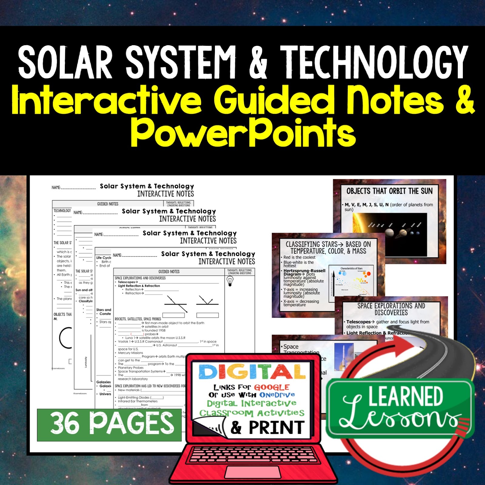 Earth Science Guided Notes and PowerPoints NGSS, Next Generation