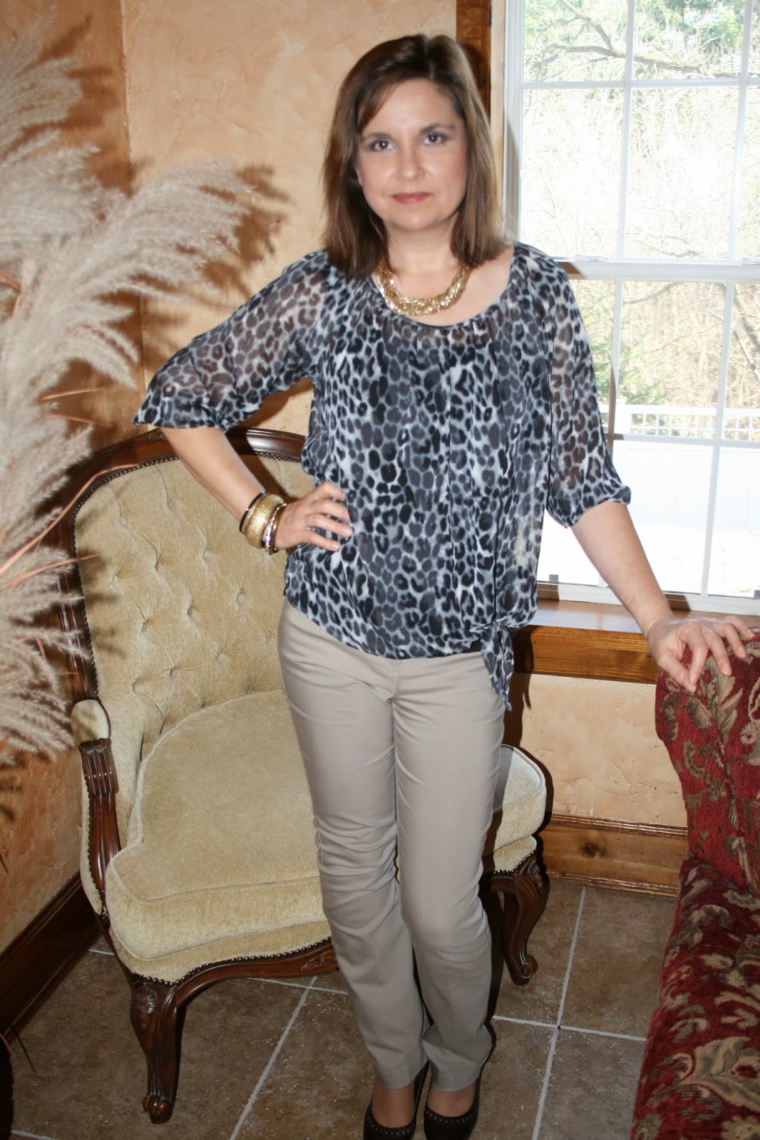 Amy's Creative Pursuits: Fashion Over Fifty: Faux Leather and Animal Prints