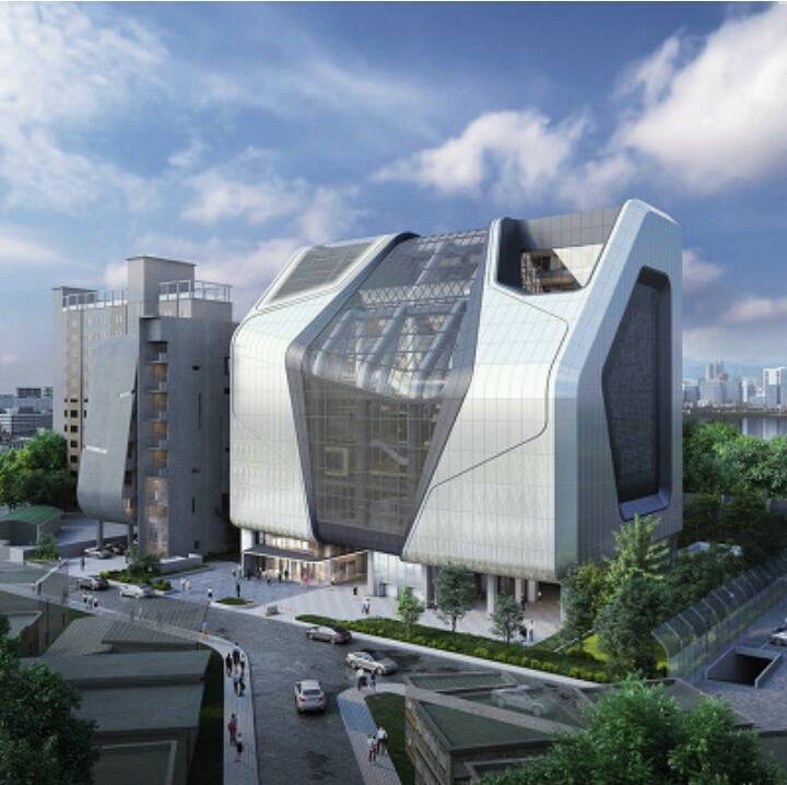Bird's-eye-view of YG's new building to be completed in ...
