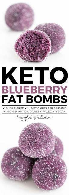 Easy Blueberry Keto Fat Bombs Recipe