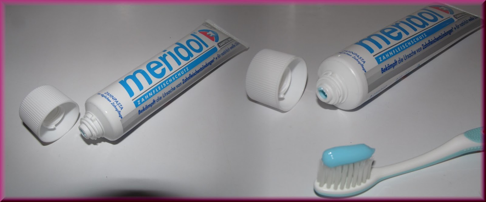 Magische Farbwelt Produkttest Meridol Sanftes Weiss Zahnpasta