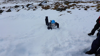 Ice axe arrests on Cairngorm Club Winter Skills Course