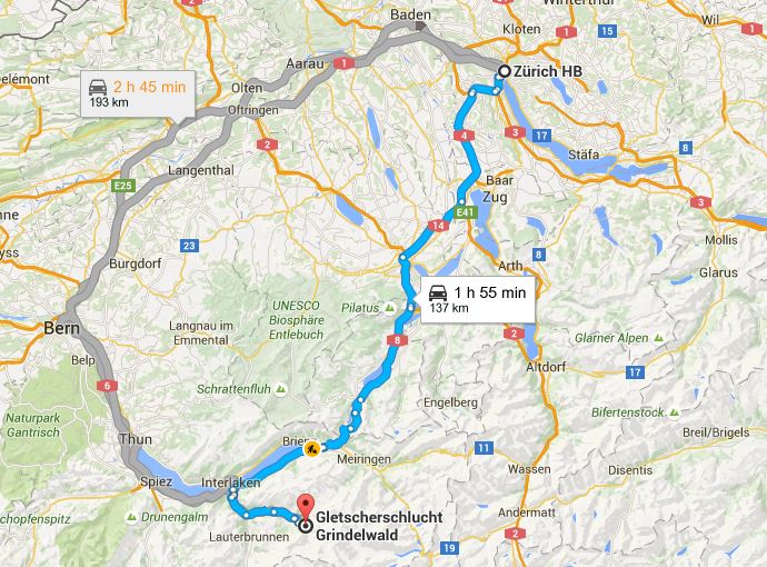 What Is The Driving Distance From Zurich Switzerland To Grindelwald 359