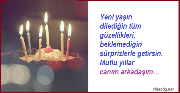 Arkadaşa doğum günü tebrik kartı