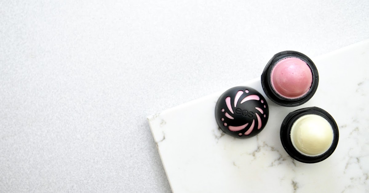 fun size beauty eos Shimmer Lip Balms in Pearl and Sheer Pink